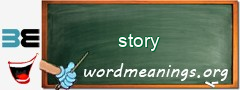 WordMeaning blackboard for story